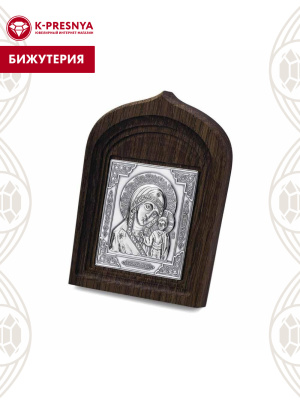 Икона бижутерия, покрытие - серебрение с оксидированием, без вставок