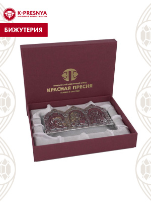 Икона бижутерия, покрытие - серебрение с оксидированием, без вставок
