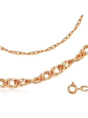 Цепь серебро 925 пробы, покрытие - золочение, без вставок