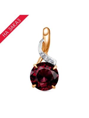 Подвеска серебро 925 пробы, покрытие - золочение, выборочное родирование