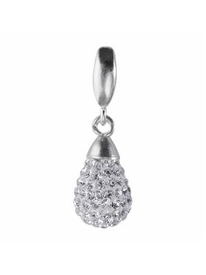 Подвеска серебро 925 пробы, без покрытия, вставка - стекло ювелирное preciosa