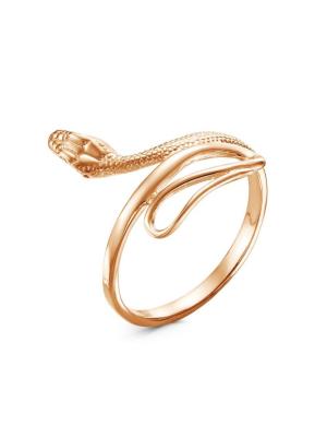 Кольцо серебро 925 пробы, покрытие - золочение, без вставок