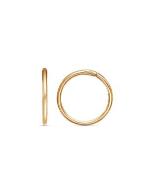 Серьги серебро 925 пробы, покрытие - золочение, без вставок