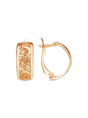 Серьги бижутерия, покрытие - золочение, без вставок