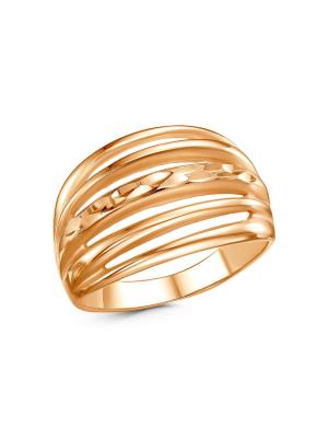 Кольцо бижутерия, покрытие - золочение, отделка - алмазная грань, без вставок