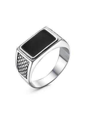 Кольцо бижутерия, покрытие - серебрение с оксидированием, отделка - эмаль, без вставок