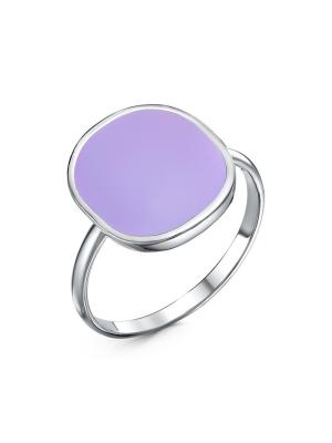 Кольцо бижутерия, покрытие - платинирование, отделка - эмаль, без вставок