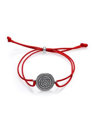 Браслет серебро 925 пробы, покрытие - оксидирование, без вставок