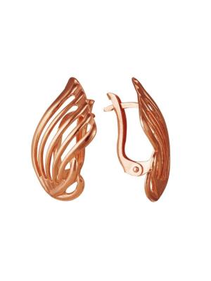 Серьги бижутерия, покрытие - золочение, без вставок