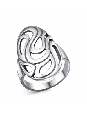 Кольцо бижутерия, покрытие - серебрение с оксидированием, без вставок