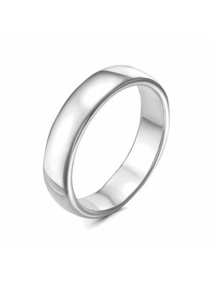 Кольцо серебро 925 пробы, покрытие - родирование, без вставок