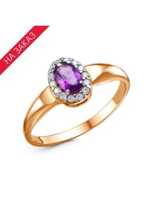 Кольцо серебро 925 пробы, покрытие - золочение, выборочное родирование