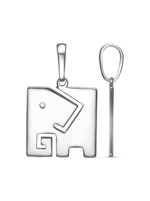 Подвеска бижутерия, покрытие - серебрение с оксидированием, без вставок