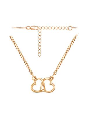 Колье бижутерия, покрытие - золочение, без вставок