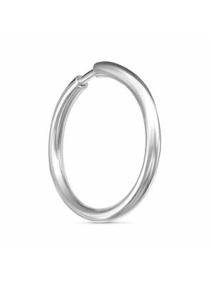 Серьги серебро 925 пробы, покрытие - родирование, без вставок