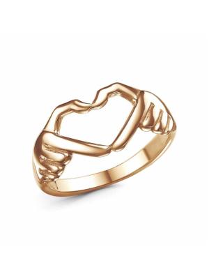 Кольцо бижутерия, покрытие - золочение, без вставок