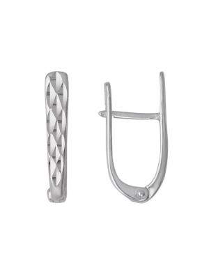 Серьги бижутерия, покрытие - серебрение, без вставок