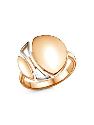 Кольцо бижутерия, покрытие - золочение, выборочное родирование, без вставок