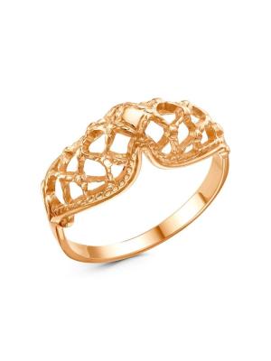 Кольцо бижутерия, покрытие - золочение, без вставок