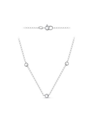 Колье серебро 925 пробы, без покрытия, без вставок