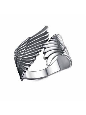 Кольцо серебро 925 пробы, покрытие - оксидирование, без вставок