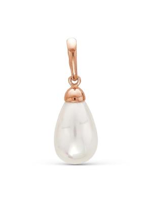 Подвеска серебро 925 пробы, покрытие - золочение, вставка - имитация жемчуга