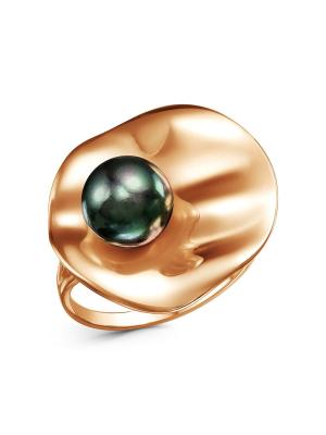 Кольцо бижутерия, покрытие - золочение, вставка - имитация жемчуга