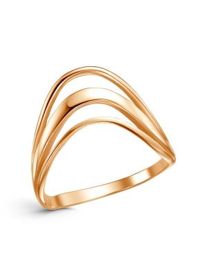 Кольцо серебро 925 пробы, покрытие - золочение, без вставок