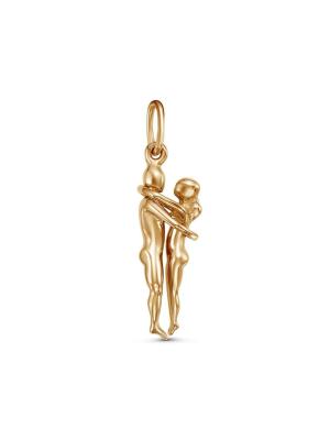 Подвеска серебро 925 пробы, покрытие - золочение, без вставок