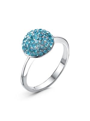 Кольцо серебро 925 пробы, без покрытия, вставка - стекло ювелирное preciosa