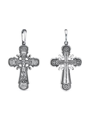 Подвеска бижутерия, покрытие - серебрение с оксидированием, без вставок