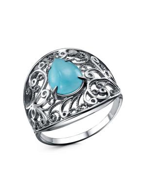 Кольцо бижутерия, покрытие - серебрение с оксидированием, вставка - искусственный кошачий глаз