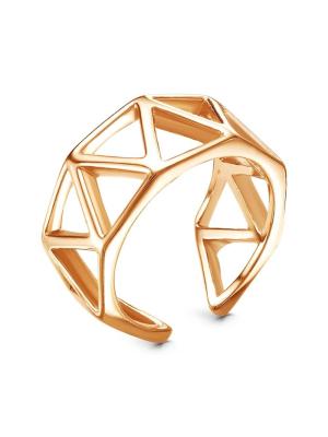 Кольцо бижутерия, покрытие - золочение, без вставок