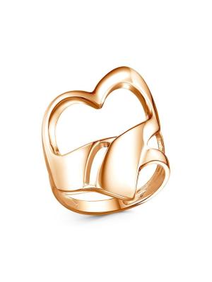 Кольцо бижутерия, покрытие - золочение, без вставок