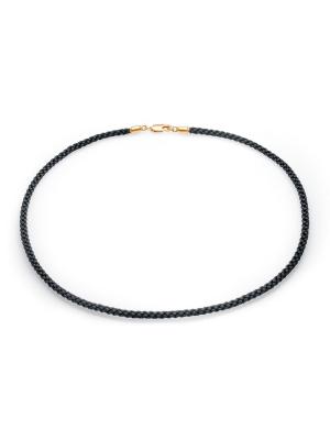 Шнур серебро 925 пробы, покрытие - золочение, без вставок