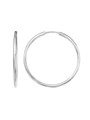 Серьги серебро 925 пробы, покрытие - родирование, без вставок