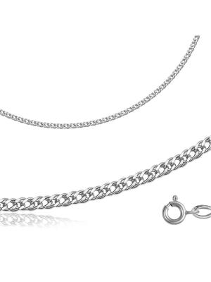 Браслет серебро 925 пробы, покрытие - родирование, отделка - алмазная грань, без вставок