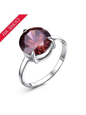 Кольцо серебро 925 пробы, покрытие - родирование, вставка - фианит (недрагоценный камень)