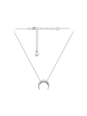 Колье серебро 925 пробы, покрытие - родирование, без вставок