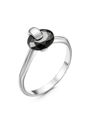 Кольцо бижутерия, покрытие - серебрение, вставка - фианит (недрагоценный камень)