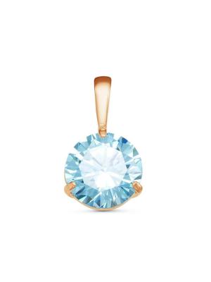 Подвеска бижутерия, покрытие - золочение, вставка - фианит (недрагоценный камень)