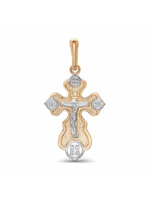 Подвеска серебро 925 пробы, покрытие - золочение, выборочное родирование, без вставок