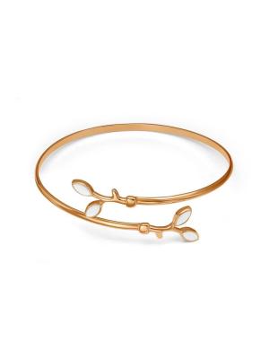 Браслет бижутерия, покрытие - золочение, отделка - эмаль, без вставок