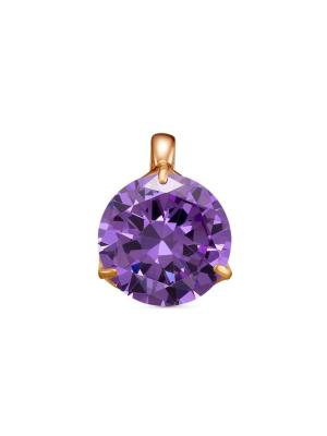 Подвеска бижутерия, покрытие - золочение, вставка - фианит (недрагоценный камень)