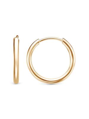 Серьги серебро 925 пробы, покрытие - золочение, без вставок