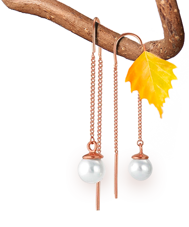 Изящная невесомость серег-продевок. Оригинальный дизайн с эффектом свежести и необычности