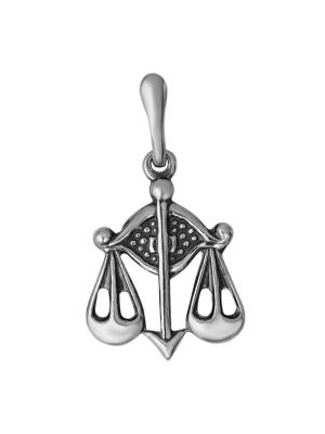 Подвеска"весы" серебро 925 пробы, покрытие - оксидирование, без вставок