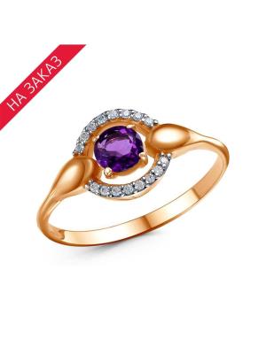 Кольцо серебро 925 пробы, покрытие - золочение, выборочное родирование