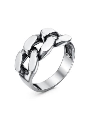 Кольцо серебро 925 пробы, покрытие - оксидирование, без вставок