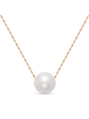 Колье серебро 925 пробы, покрытие - золочение, вставка - имитация жемчуга